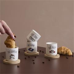 COFFRET DE 4 TASSES A CAFE