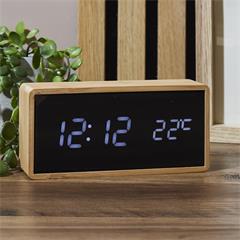 REVEIL LED GM FIBRE BOIS NATUREL