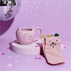 COFFRET MUG ET CHAUSSETTES CHAT