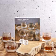 COFFRET DE 4 VERRES CULBUTO TWIST