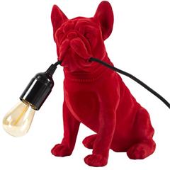 LAMPE BOULEDOGUE RED VELVET