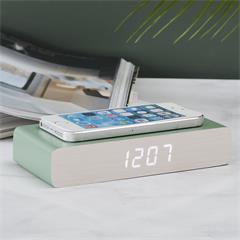 REVEIL CHARGEUR BOIS SAUGE