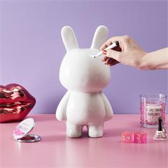 SCULPTURE CRAZY BUNNY PERSONNALISABLE 30CM