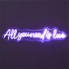 LAMPE EFFET NEON ALL YOU NEED IS LOVE