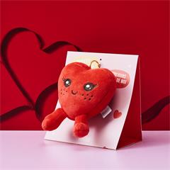 PORTE-CLES PELUCHE COEUR SWEETY