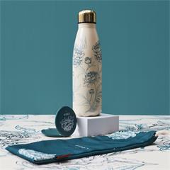 COFFRET BOUTEILLE ISOTHERME JARDIN D EDEN PIVOINE