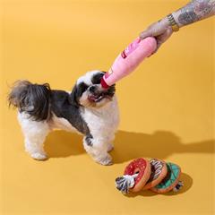 COFFRET JOUETS DONUTS ET LIMONADE POUR CHIEN M8