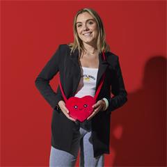 SAC PELUCHE COEUR SWEETY