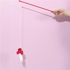 JOUET POUR CHAT CANNE A PECHE COEUR M12