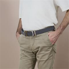 CEINTURE HOMME OFM GRIS ET BLANC M8