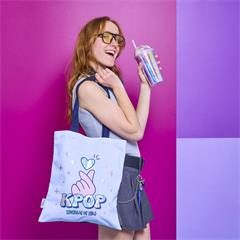 TOTE BAG KPOP FINGER HEART M12