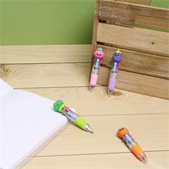 MINI STYLOS 4 COULEURS VEGGY KAWAII ASSORTIS